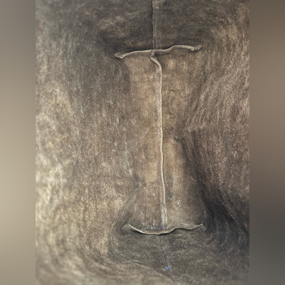 Primative Leather Tote Folds Flat Light 12”x9”x8” - Picture 5 of 10